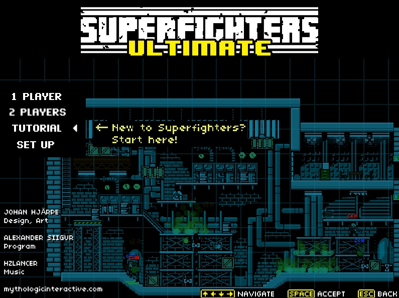 Super Fighters Ultimate character selection screen